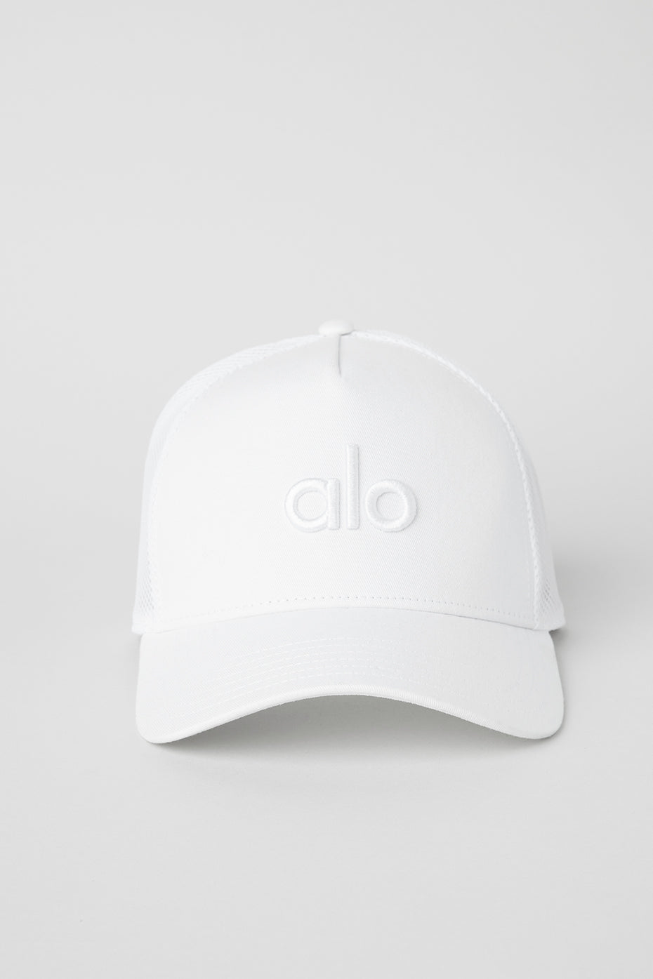 District Trucker Hat - White/White--2