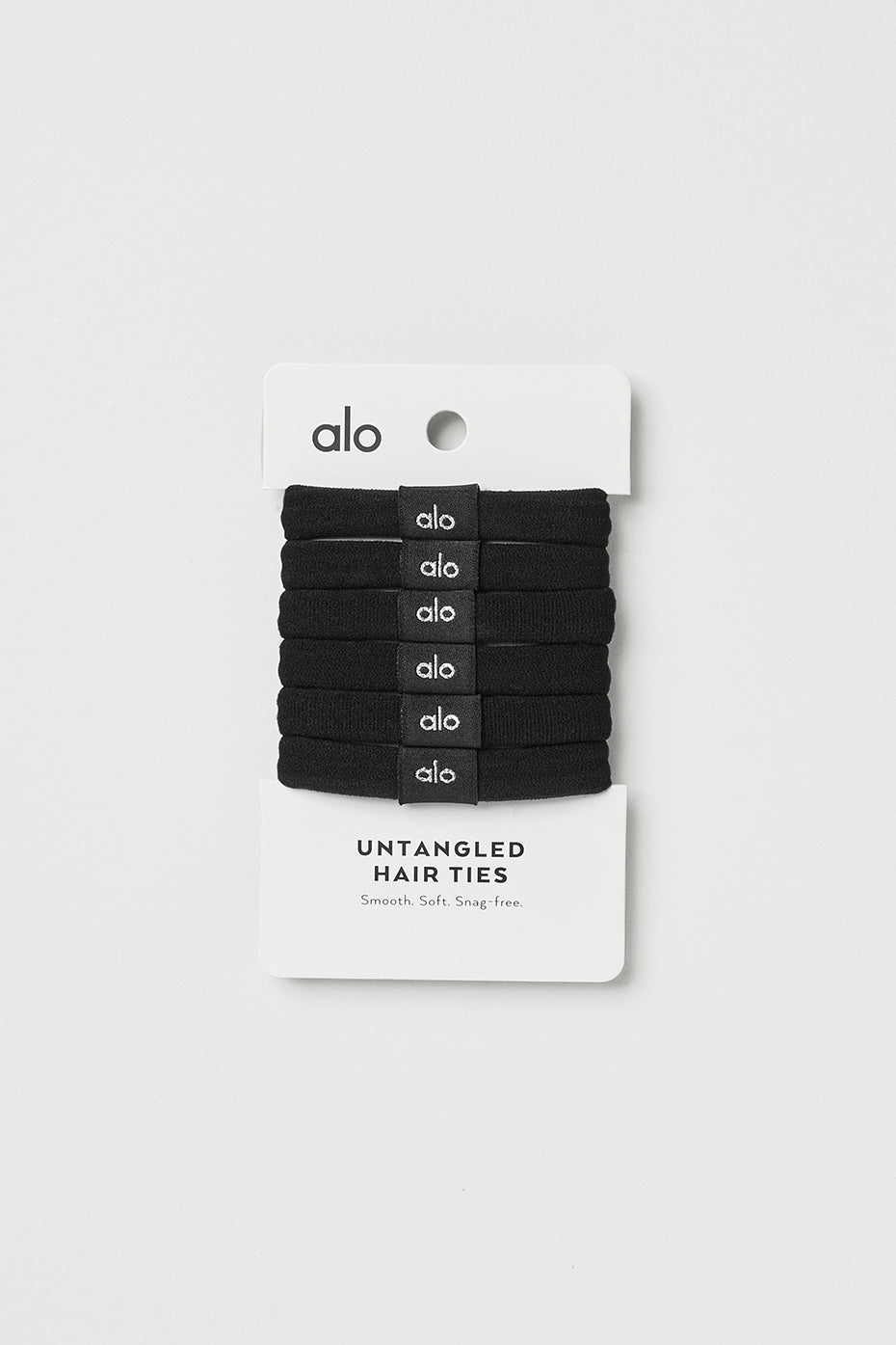 Untangled Hair Tie 6-Pack - Black--0