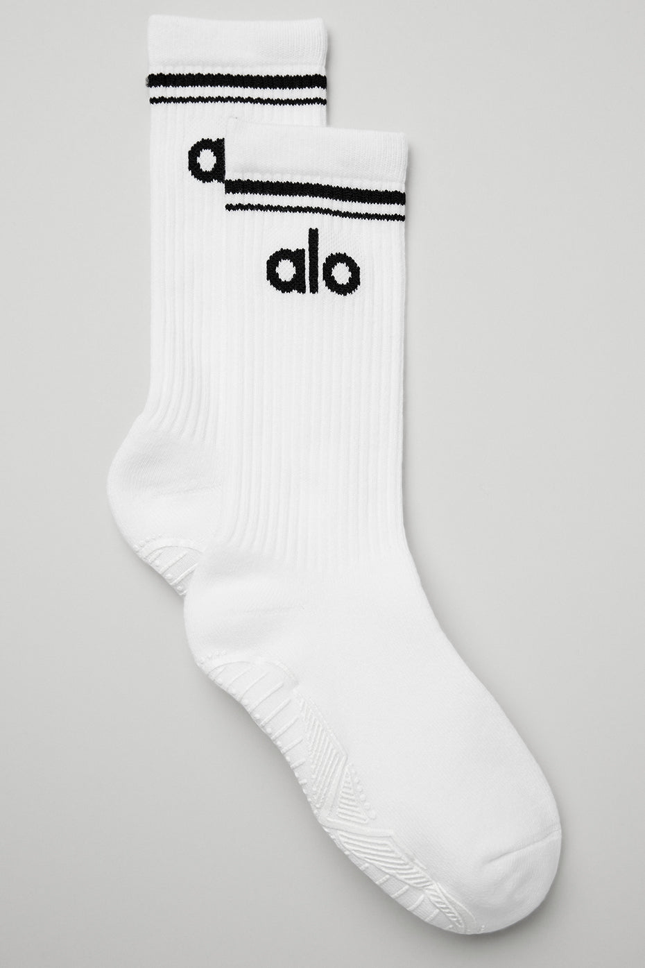 Women's Throwback Barre Sock - White/Black--0