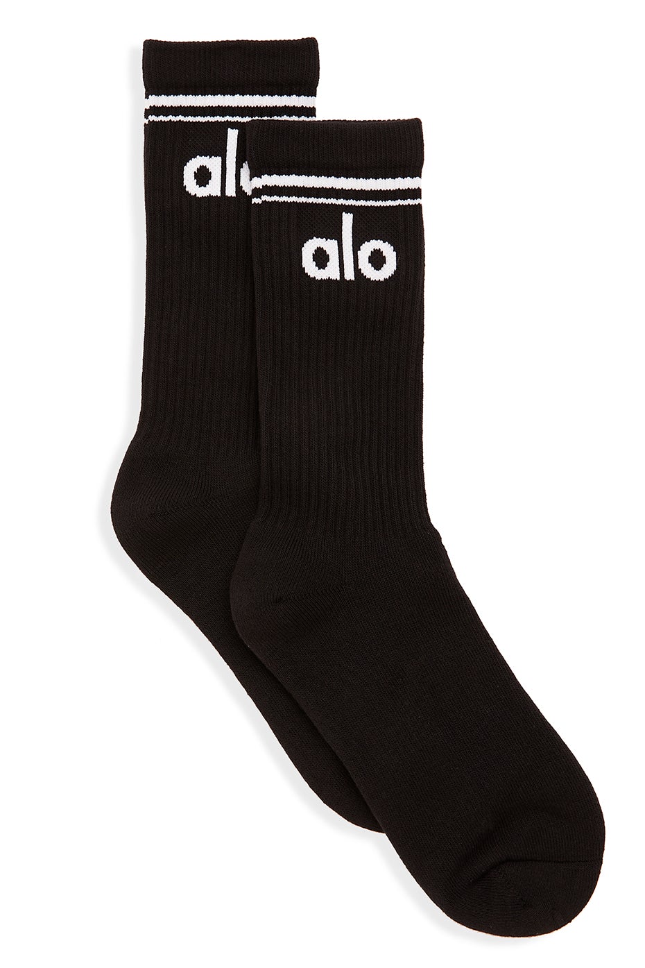 Unisex Throwback Sock - Black/White--0