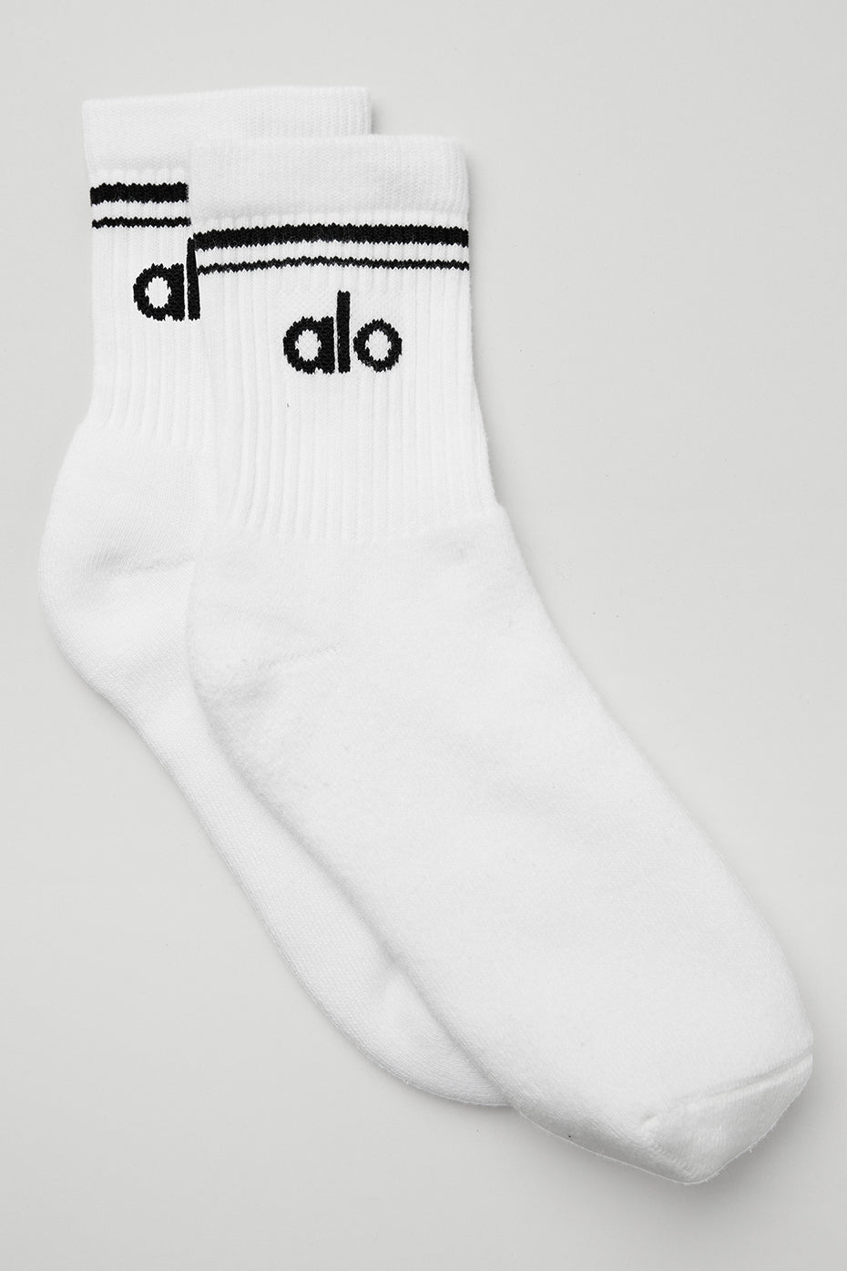 Unisex Half-Crew Throwback Sock - White/Black--0