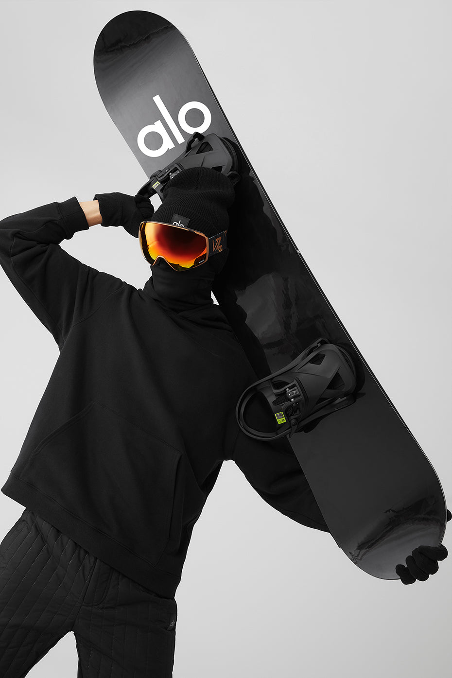 ALO Glacier Snowboard - Black/Black--3