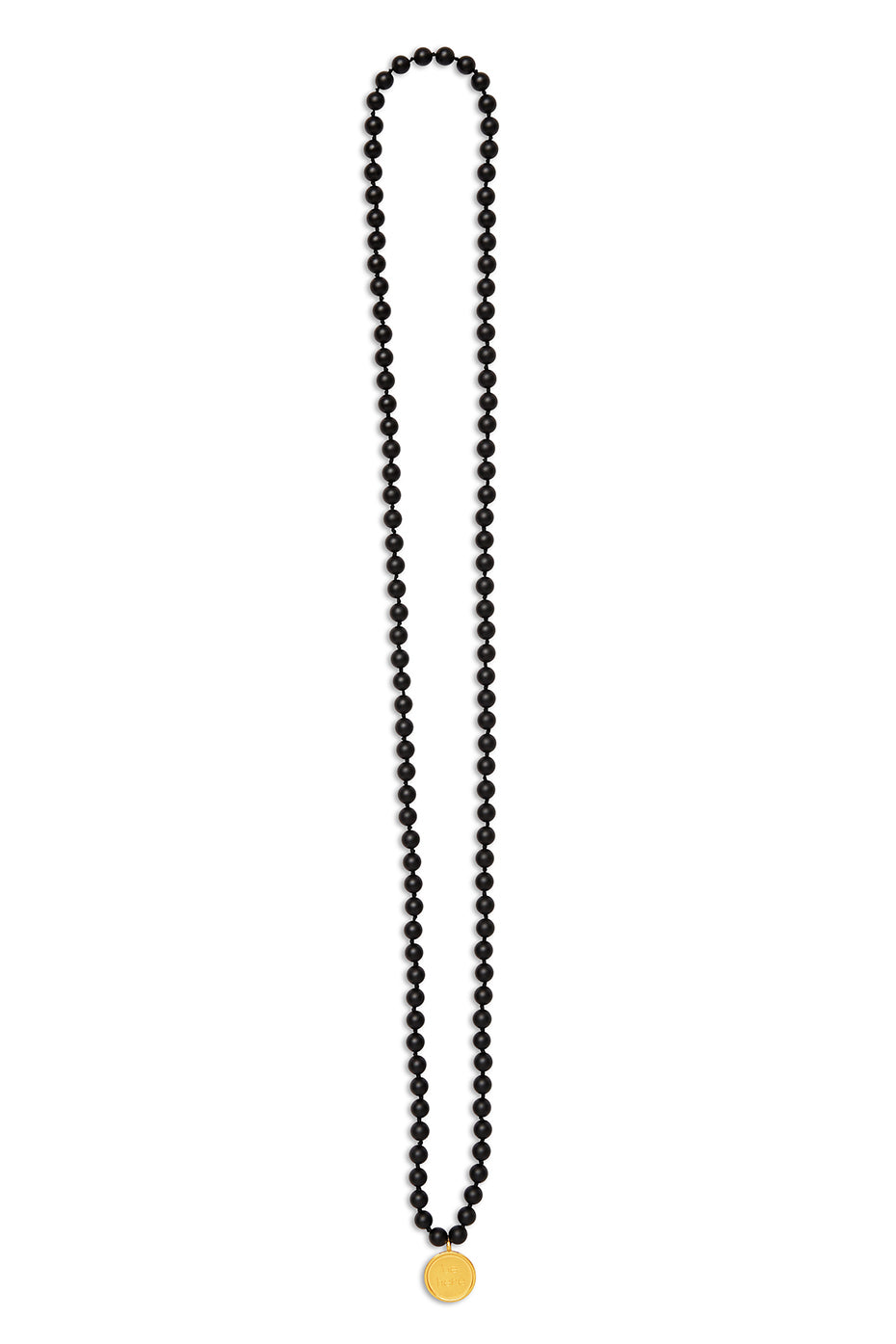Black Onyx Mala Necklace--2